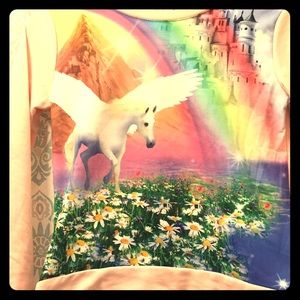 Pink Pegasus Rainbow Sweater